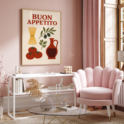Buon Appetito Italian Foodie Poster