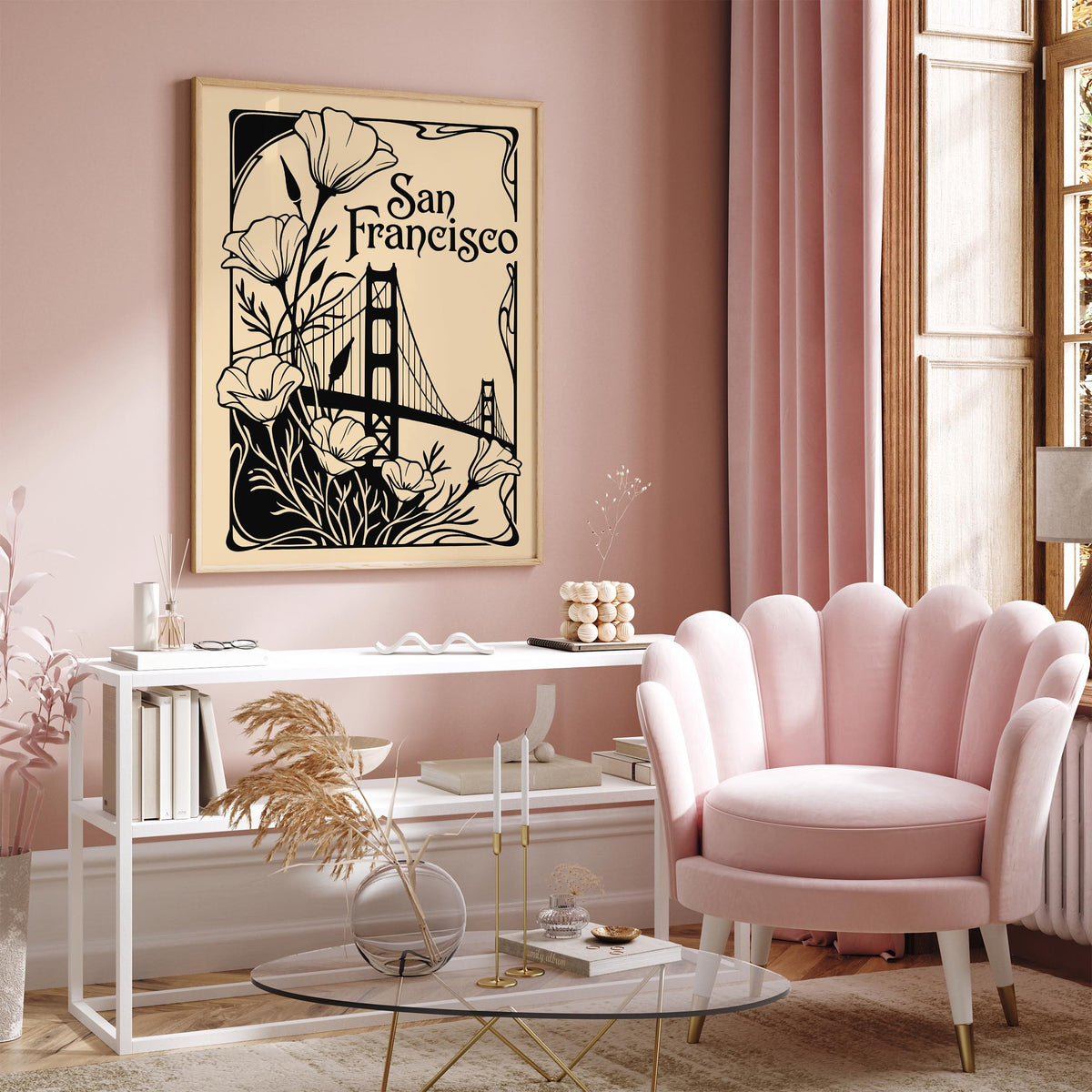 Art Nouveau San Francisco Poster