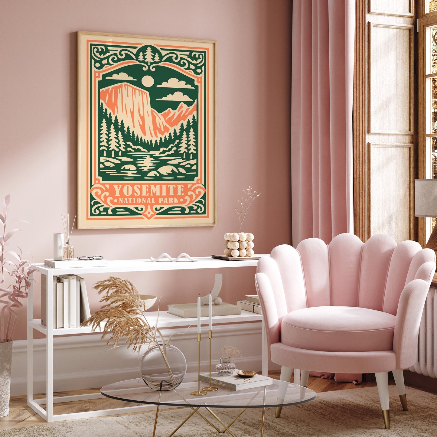 Yosemite National Park Poster - Vintage National Park Wall Art