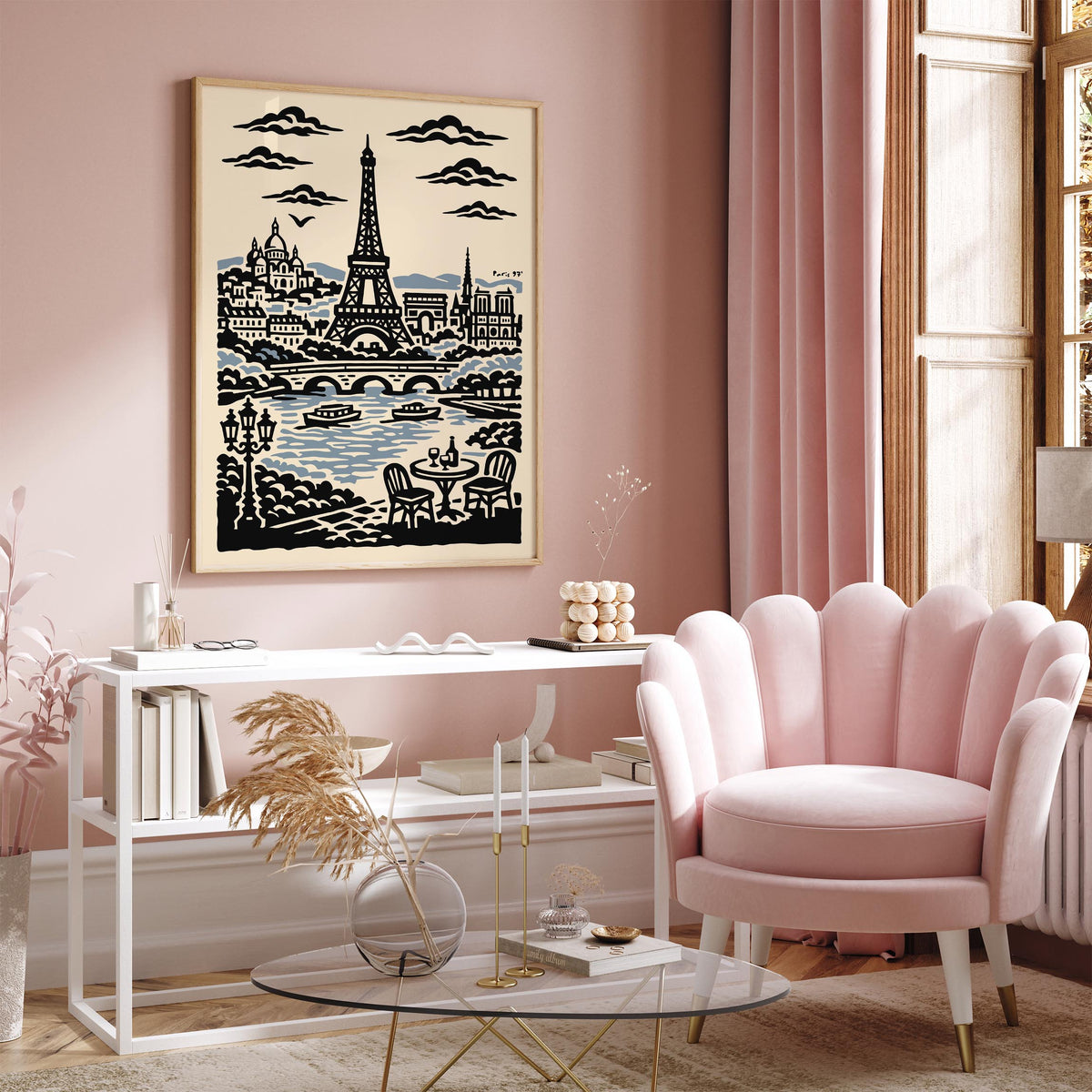 Paris 97 Vintage Travel Poster