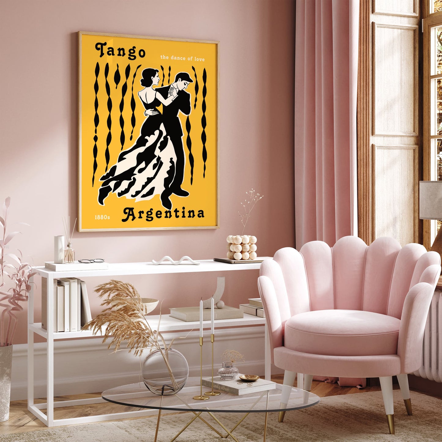 Tango Argentina Dance Poster