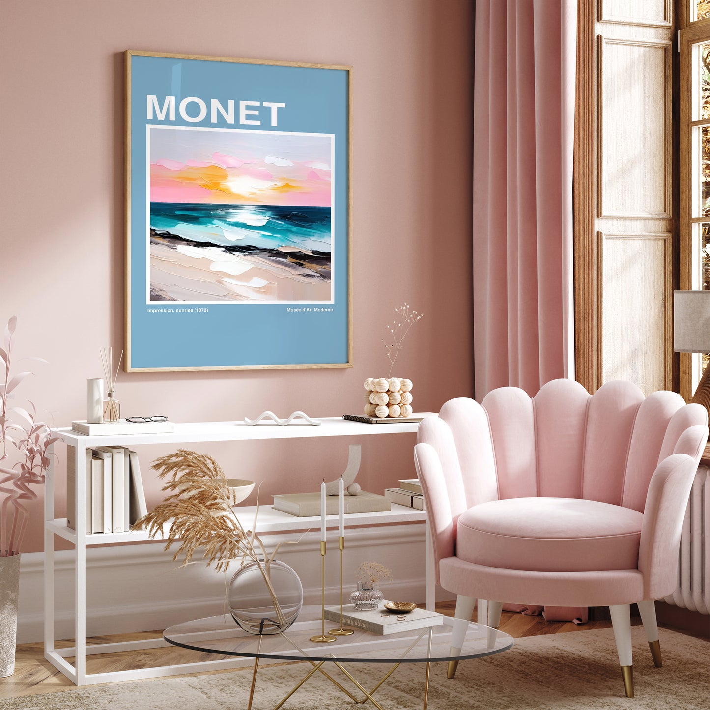 Monet Impression, sunrise Poster