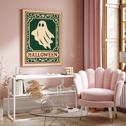 Halloween Ghost Poster -  Victorian Gothic Art Print