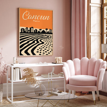 Cancun Mexico Poster - Travel Wall Art
