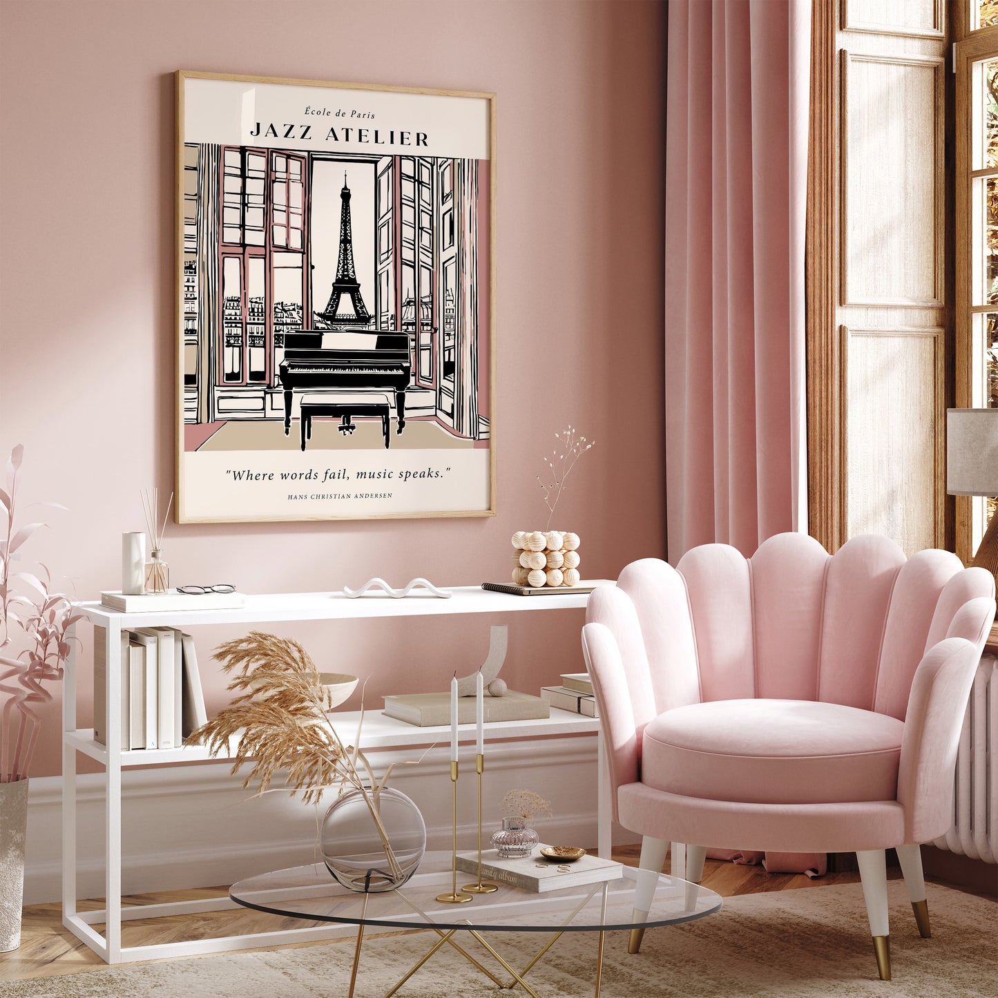 Jazz Atelier Paris Elegant Art Print