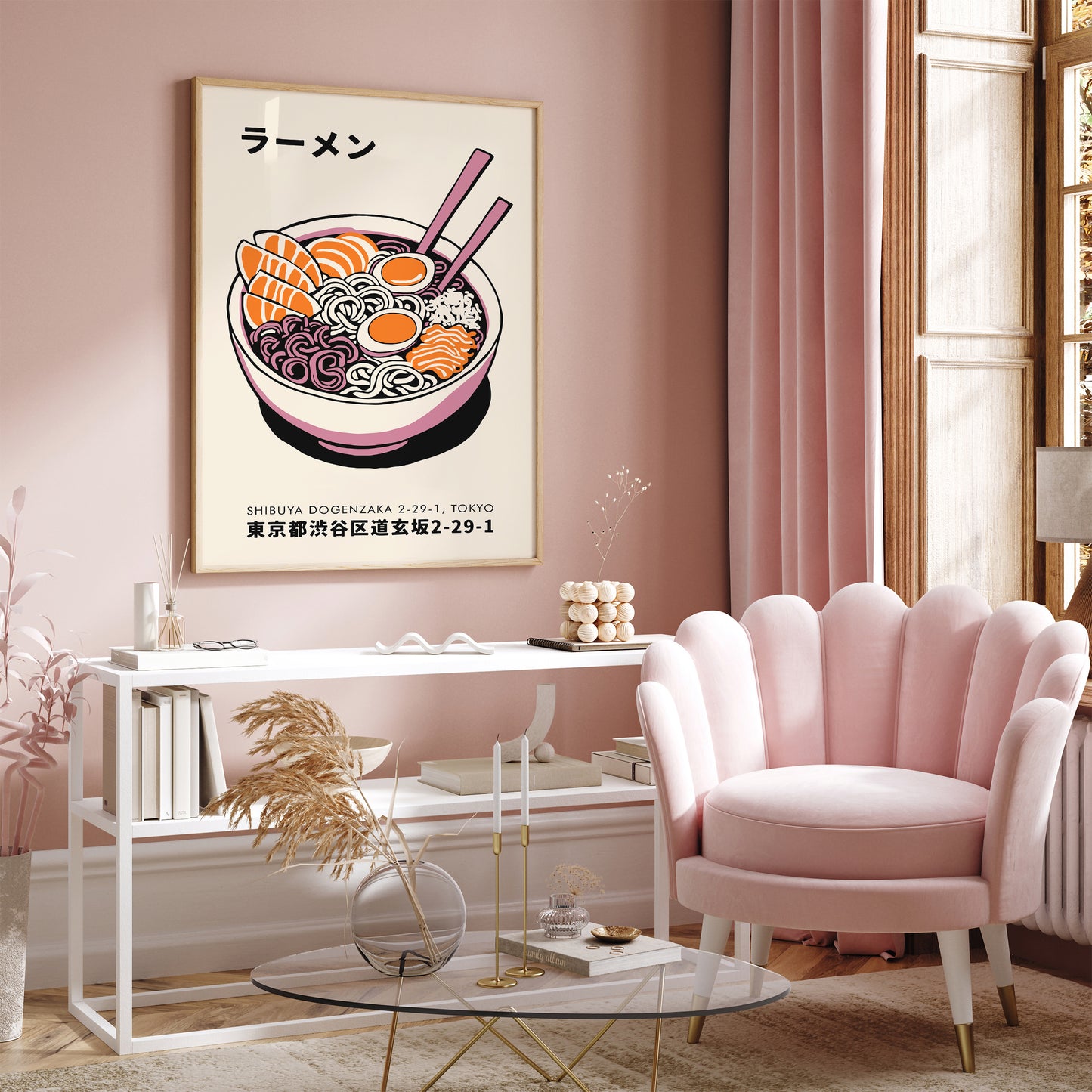 Ramen Soup Cute Kitchen Decor Art Print