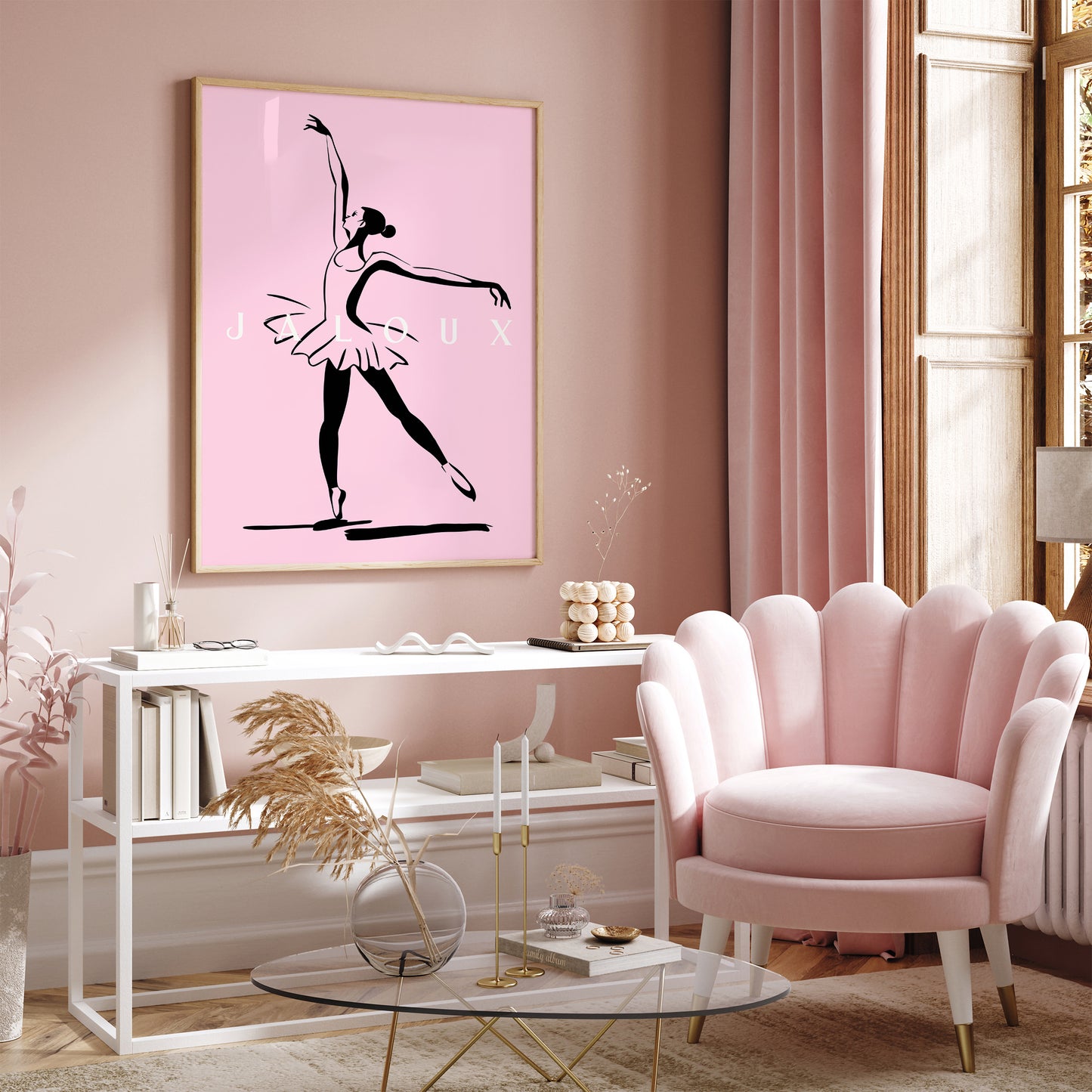 Minimalist French Ballet Wall Art Print