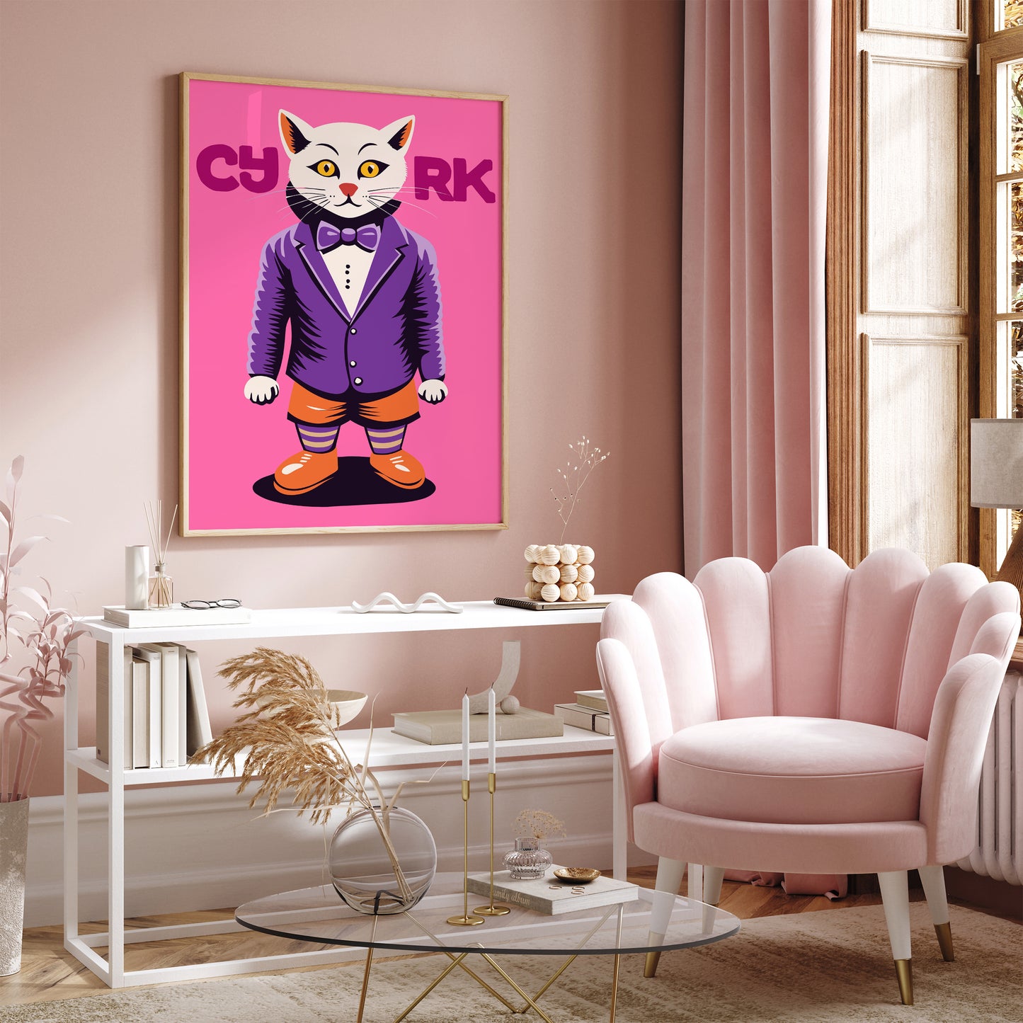 Retro Circus Poster - Polish Cyrk Wall Art