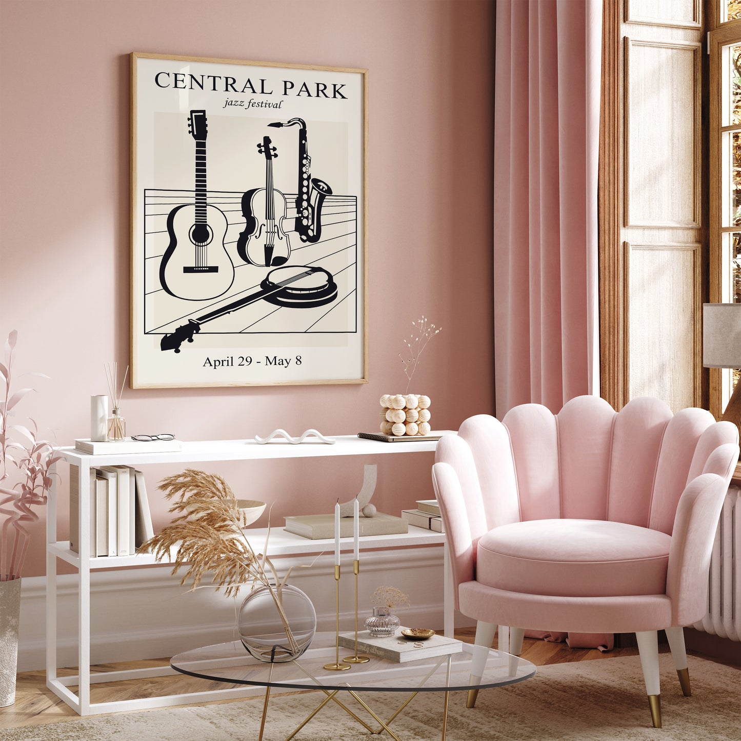 Music Instruments Vintage Wall Art Print