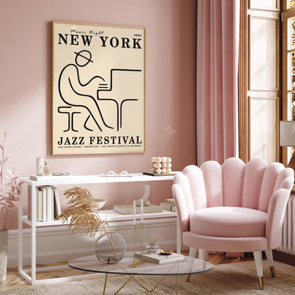 NYC Manhattan Jazz Club Art Poster