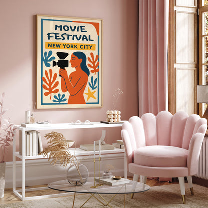 Movie Fest NYC Retro Poster