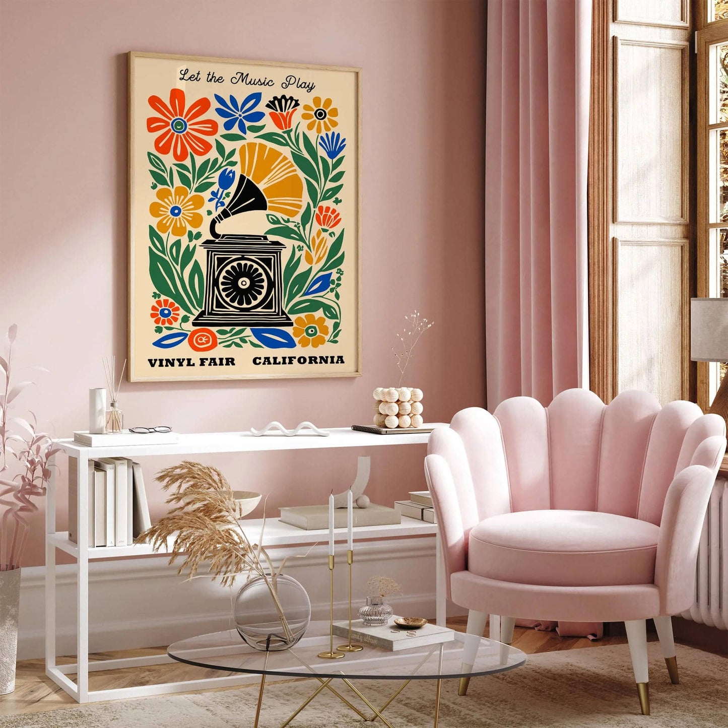 Vinyl Fair California Music Poster
