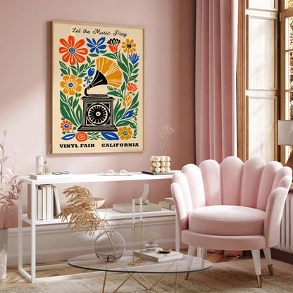 Vinyl Fair California Music Poster