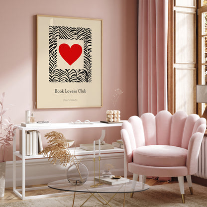 Book Lovers Club Art Print