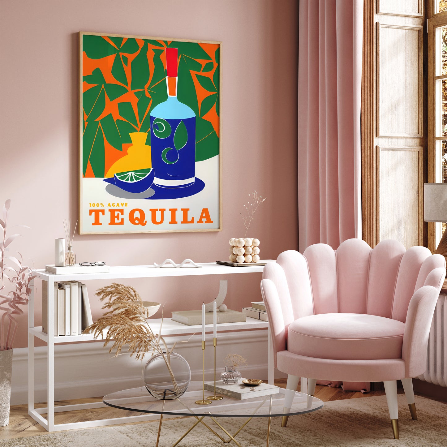 Retro Tequila Advertising Poster