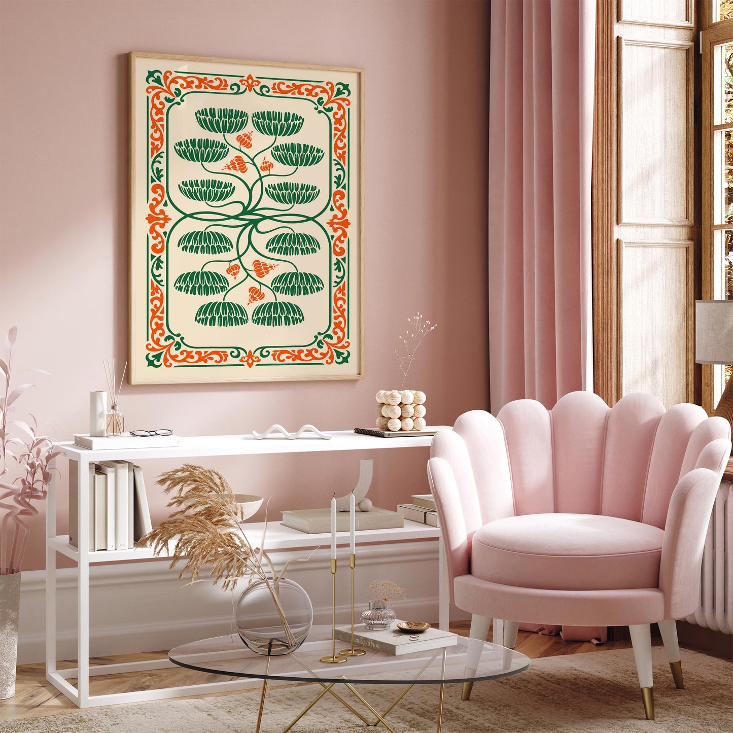 Art Nouveau Botanical Poster