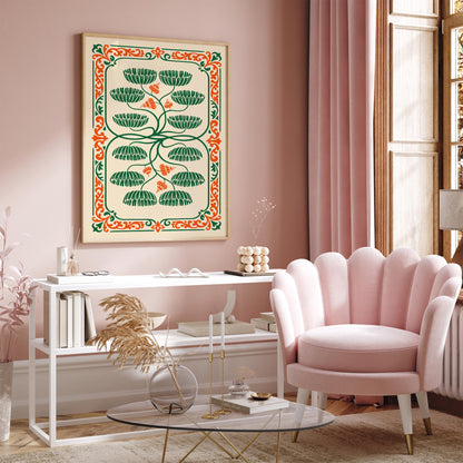 Art Nouveau Botanical Poster