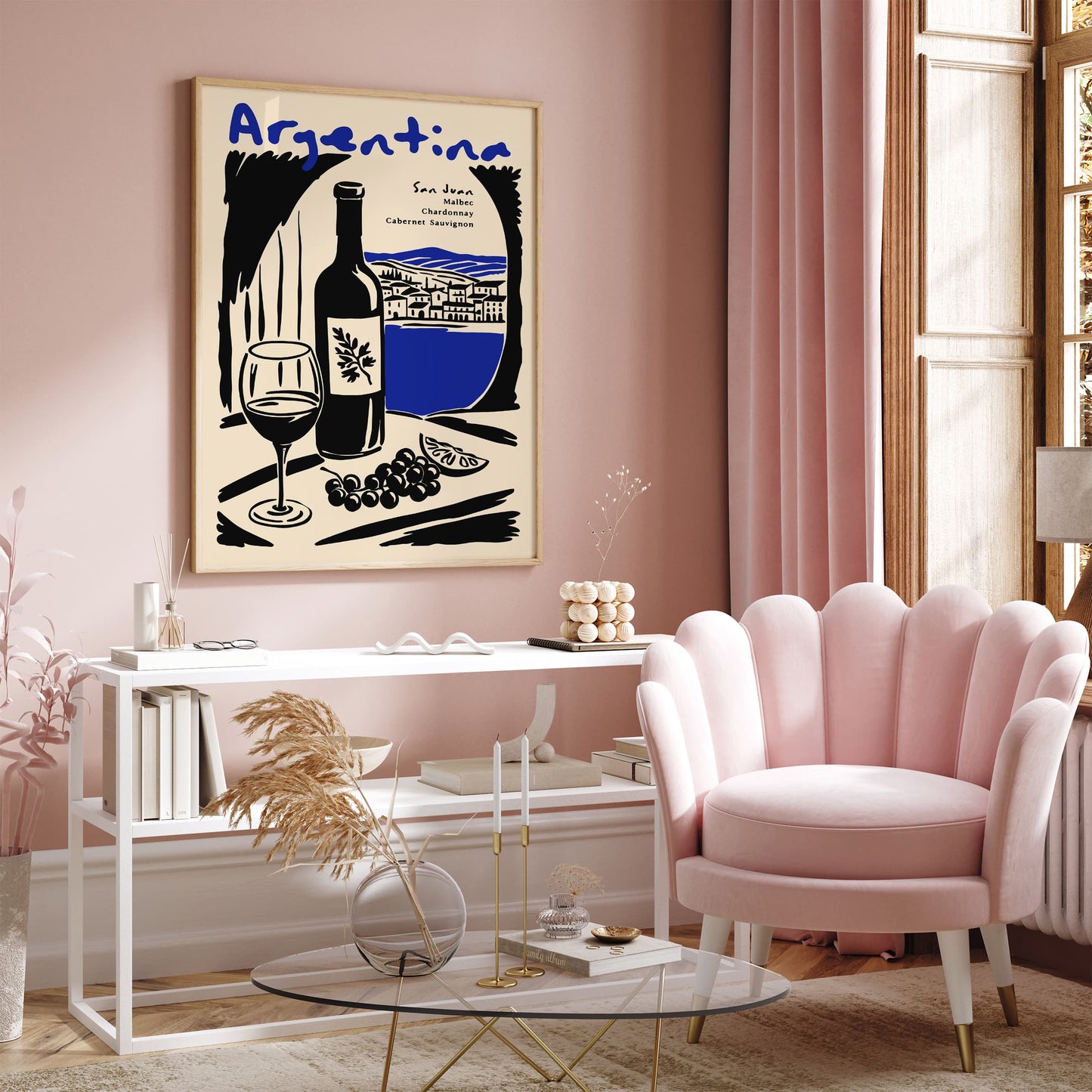 Argentina San Juan Wine Poster