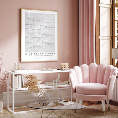 Wild Fever Studio White Texture Study Poster