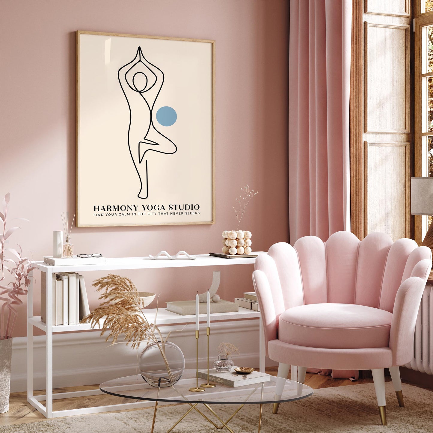 Yoga Wall Art Print – Yoga Lover Gift Idea Decor