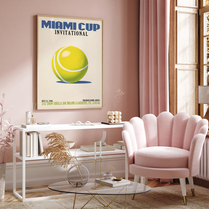 Miami Cup International Tennis Poster