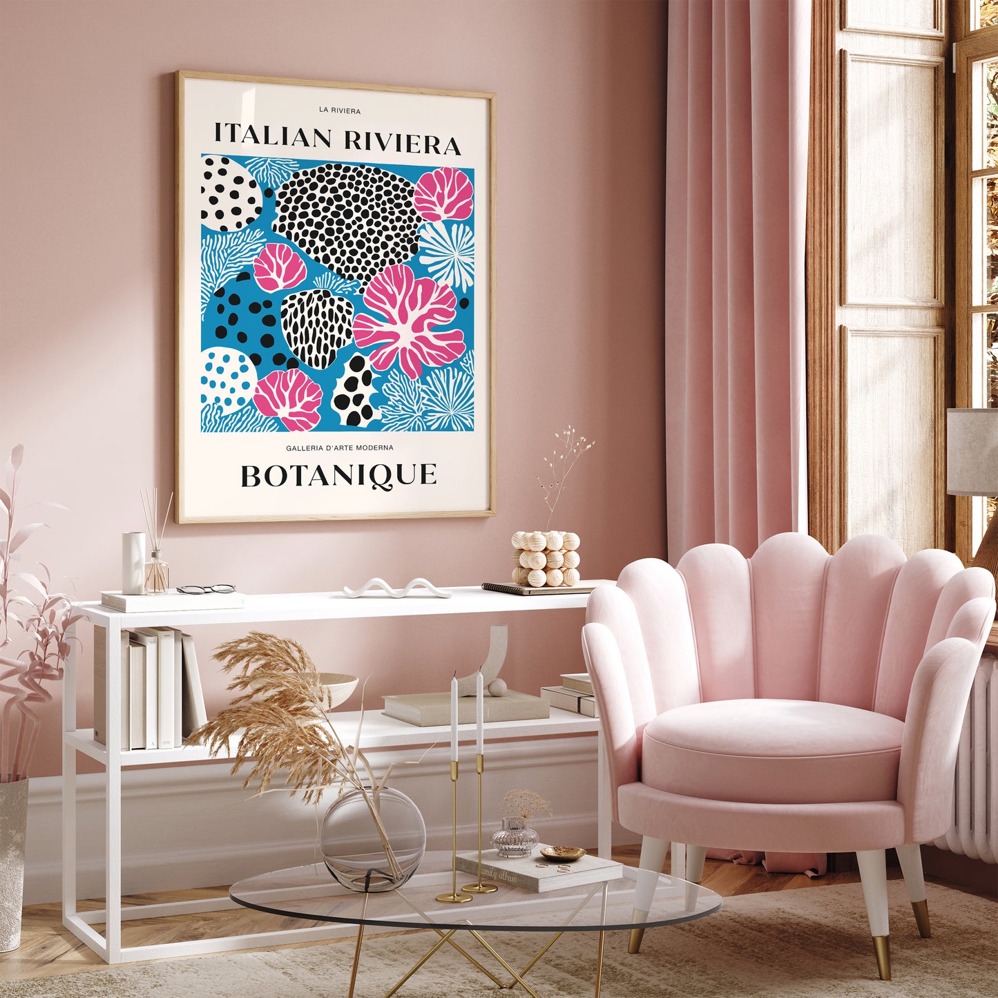 Italian Riviera Ocean Botanique Poster