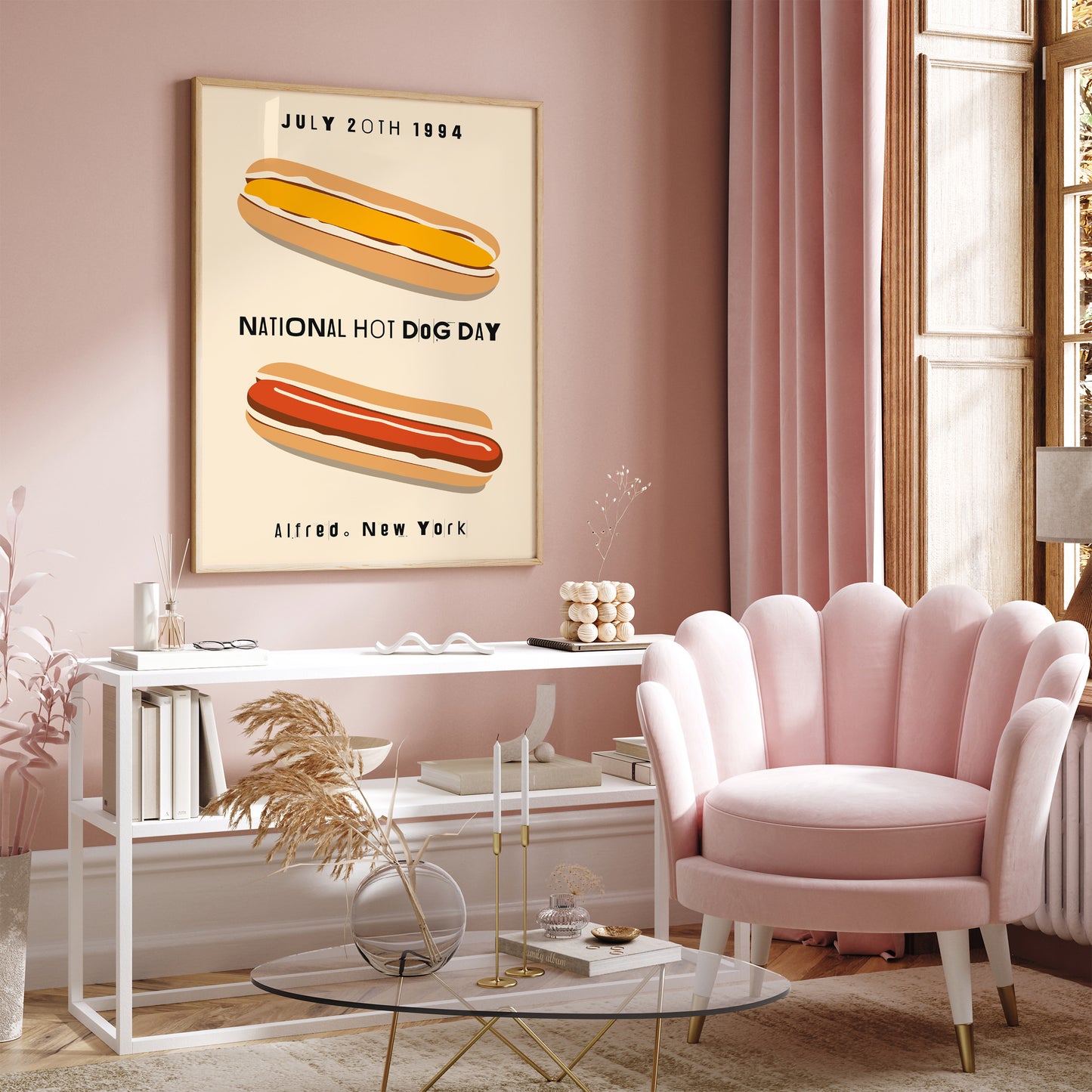 National Hot-Dog Day Poster