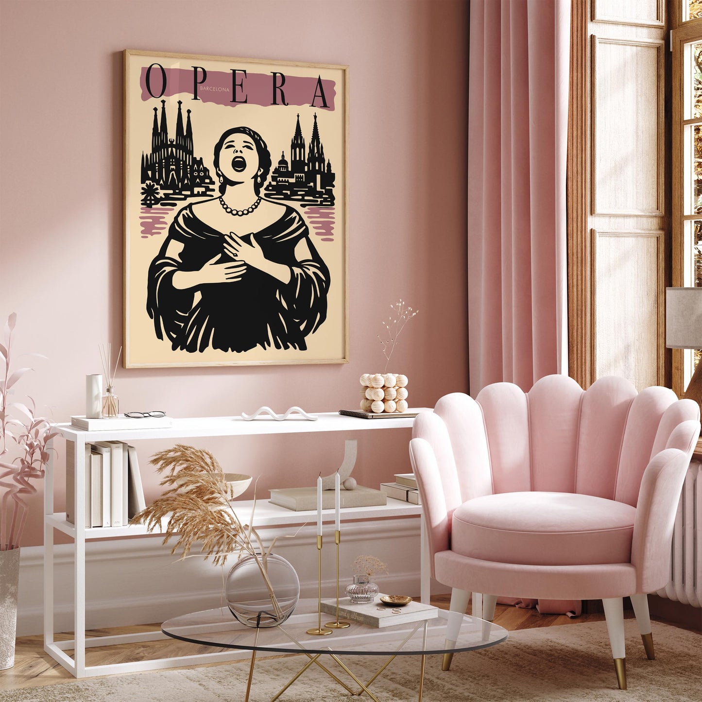 Barcelona Opera Music Poster