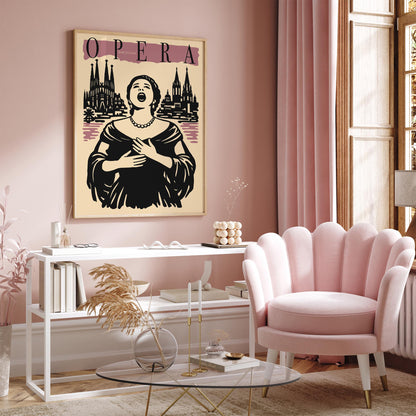 Barcelona Opera Music Poster