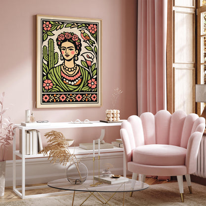 Mexican Woman Portrait Poster