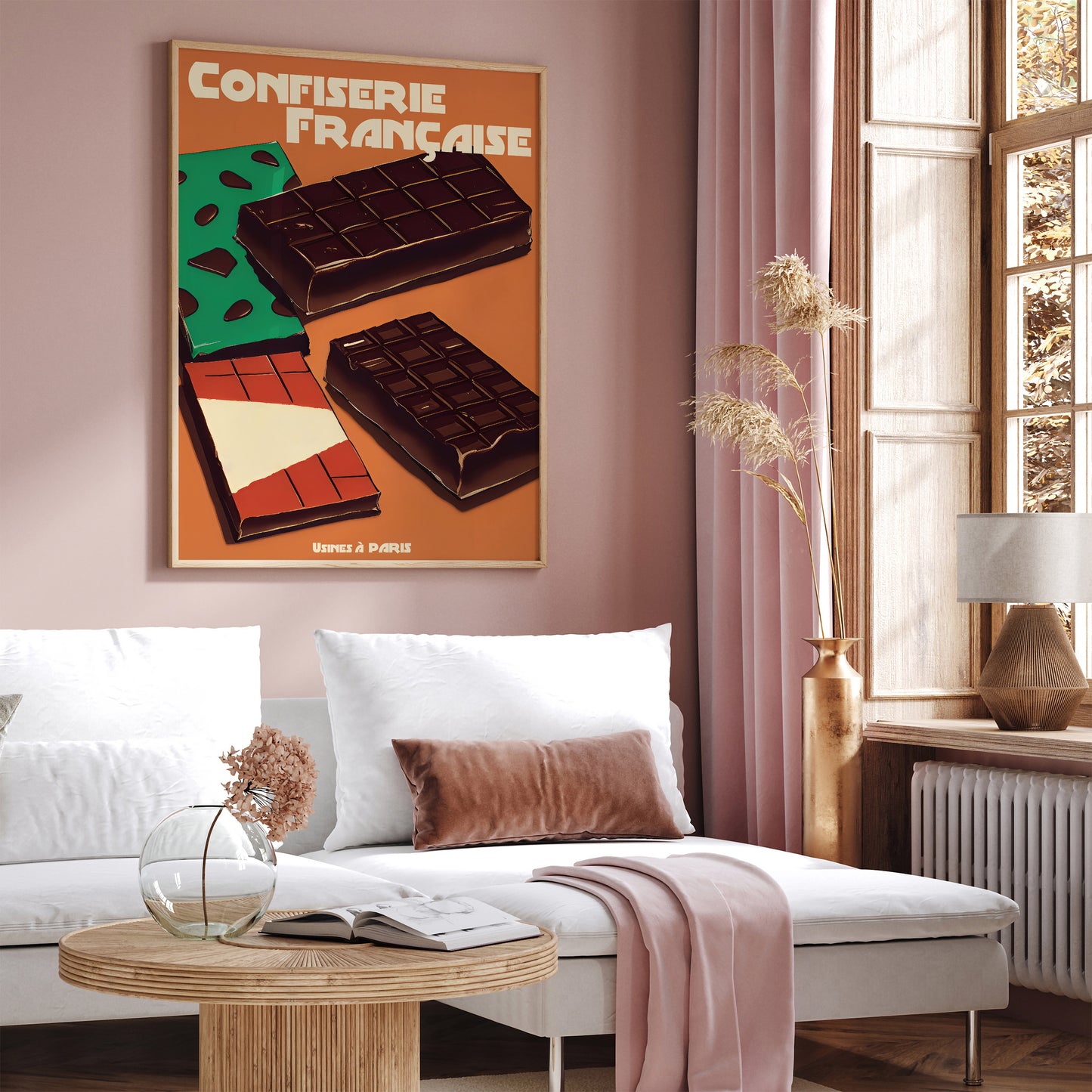 Confiserie Francaise Chocolat Retro Poster