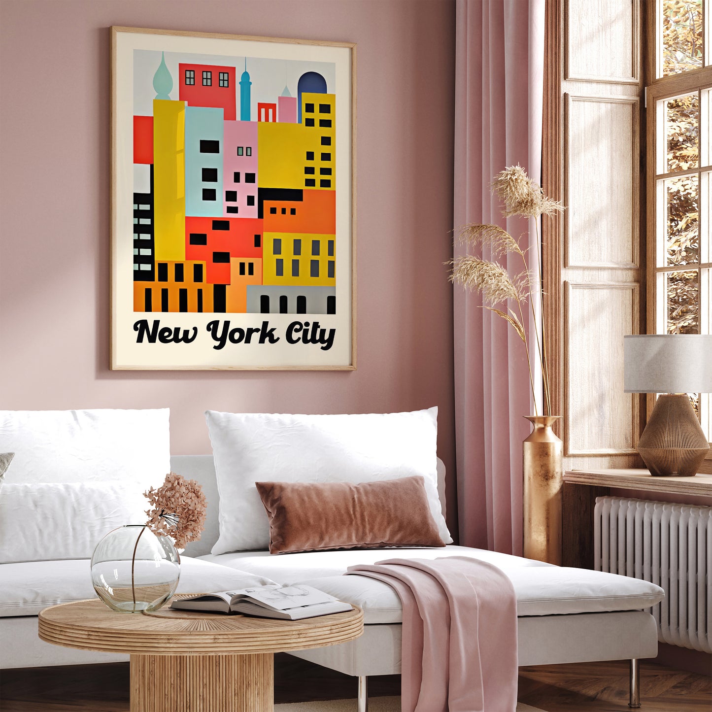 Minimalist New York City Travel Poster