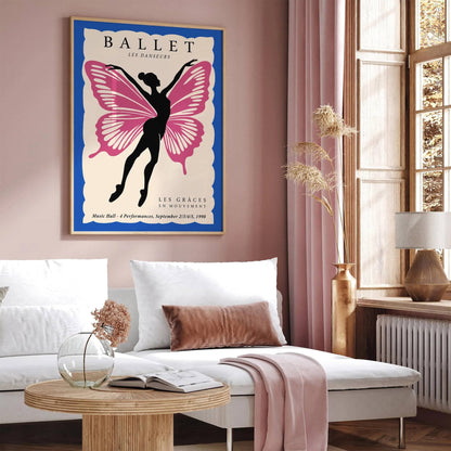 Ballet Butterfly Art Print 2025