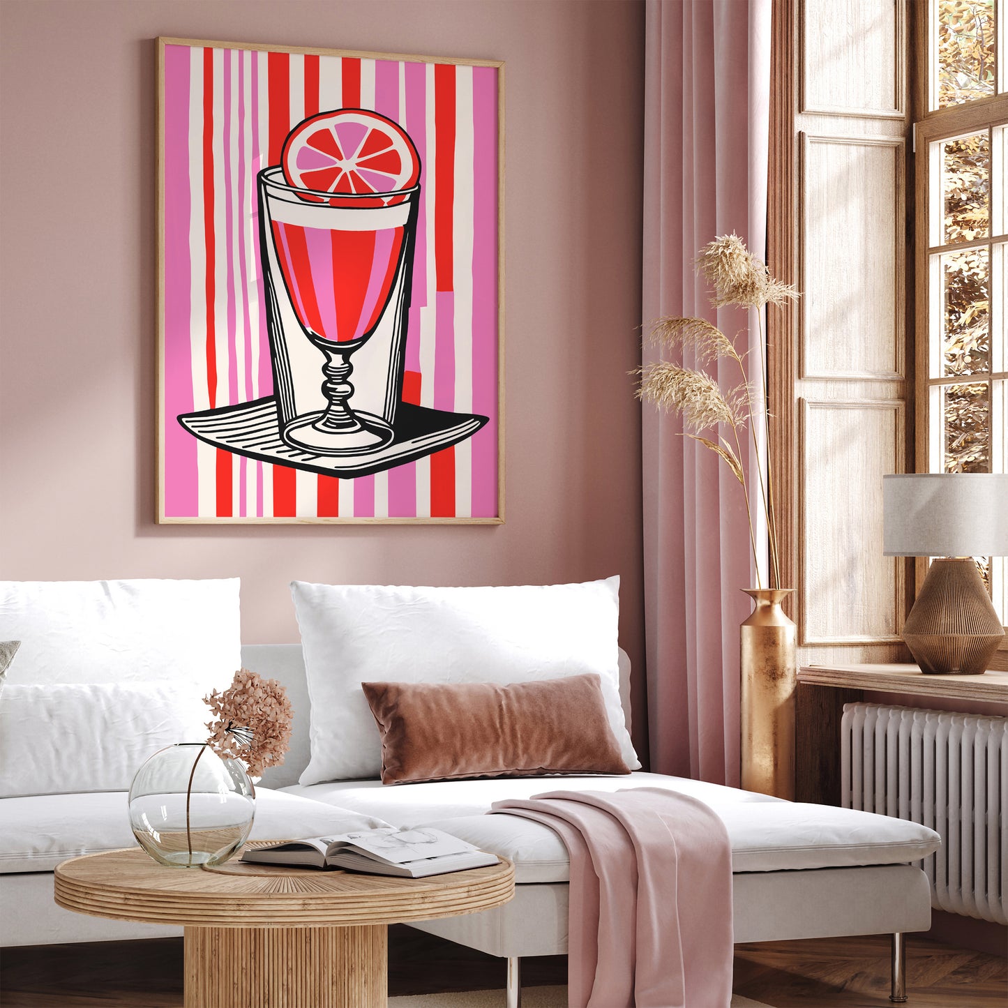 Pink Drink Pop Art Kitchen Wall Decor 2024