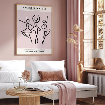Ballet Spectacle Poster Dance Music Print
