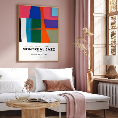 Jazz Festival Mid Century Modern Style Wall Art