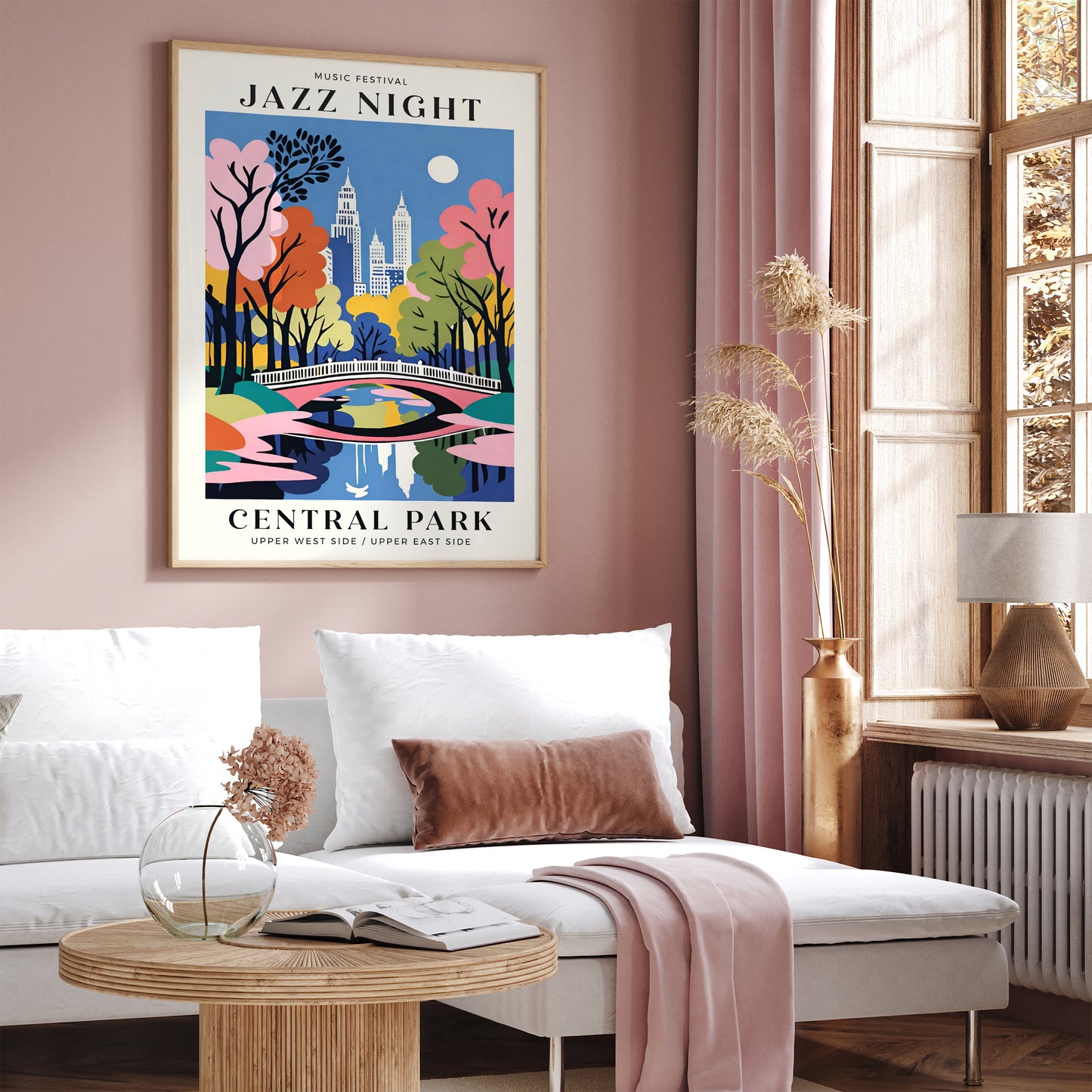 Jazz Night in Central Park Music Art Print