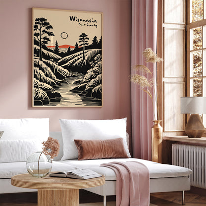 Door County Wisconsin Poster - Travel Wall Art