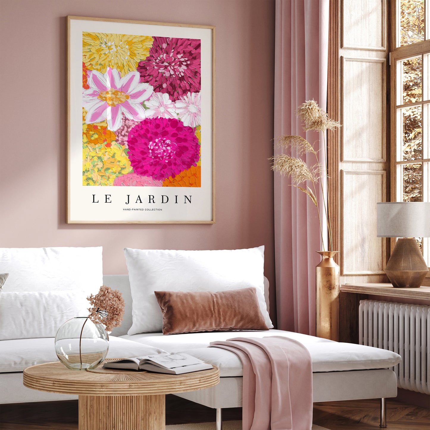 Le Jardin Painting of Flowers Art Print 2024