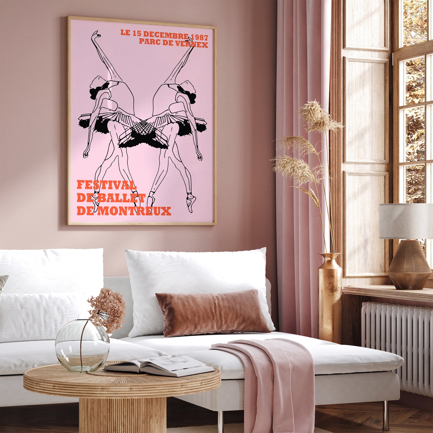 French Ballerina Wall Art Print