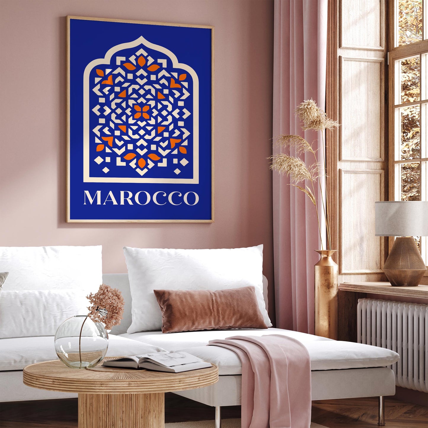 Marocco Abstract Travel Poster