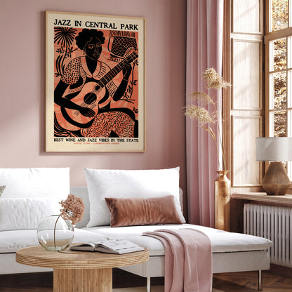 Jazz Music in Central Park, Vintage Print