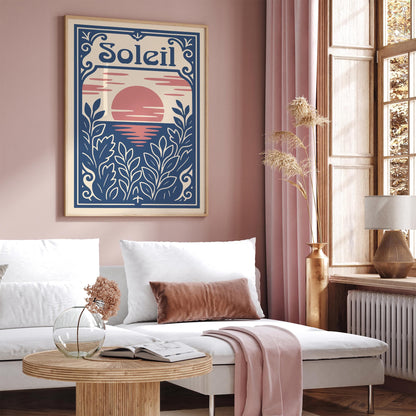 Soleil Sun Rococo Landscape Poster