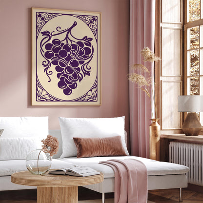 Vintage Grapes Poster