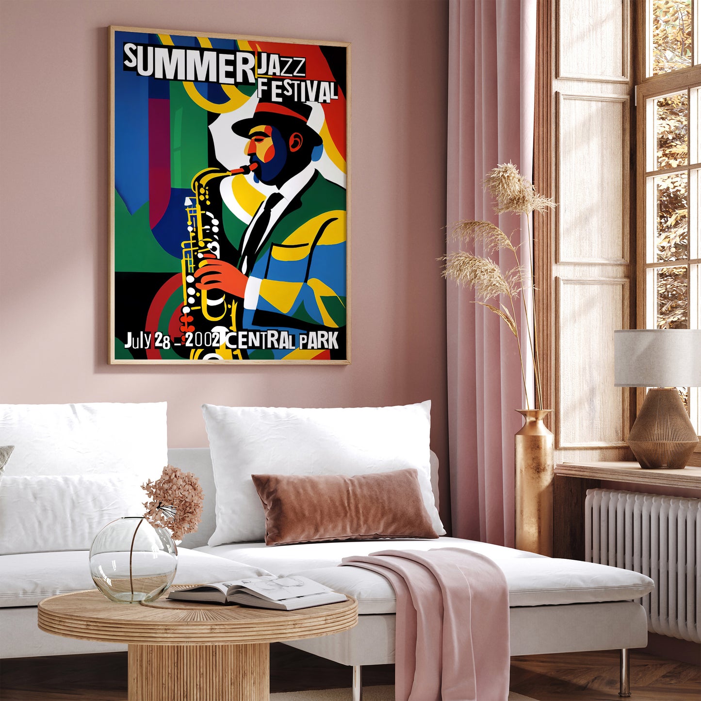 Summer Jazz Festival NYC Retro Poster