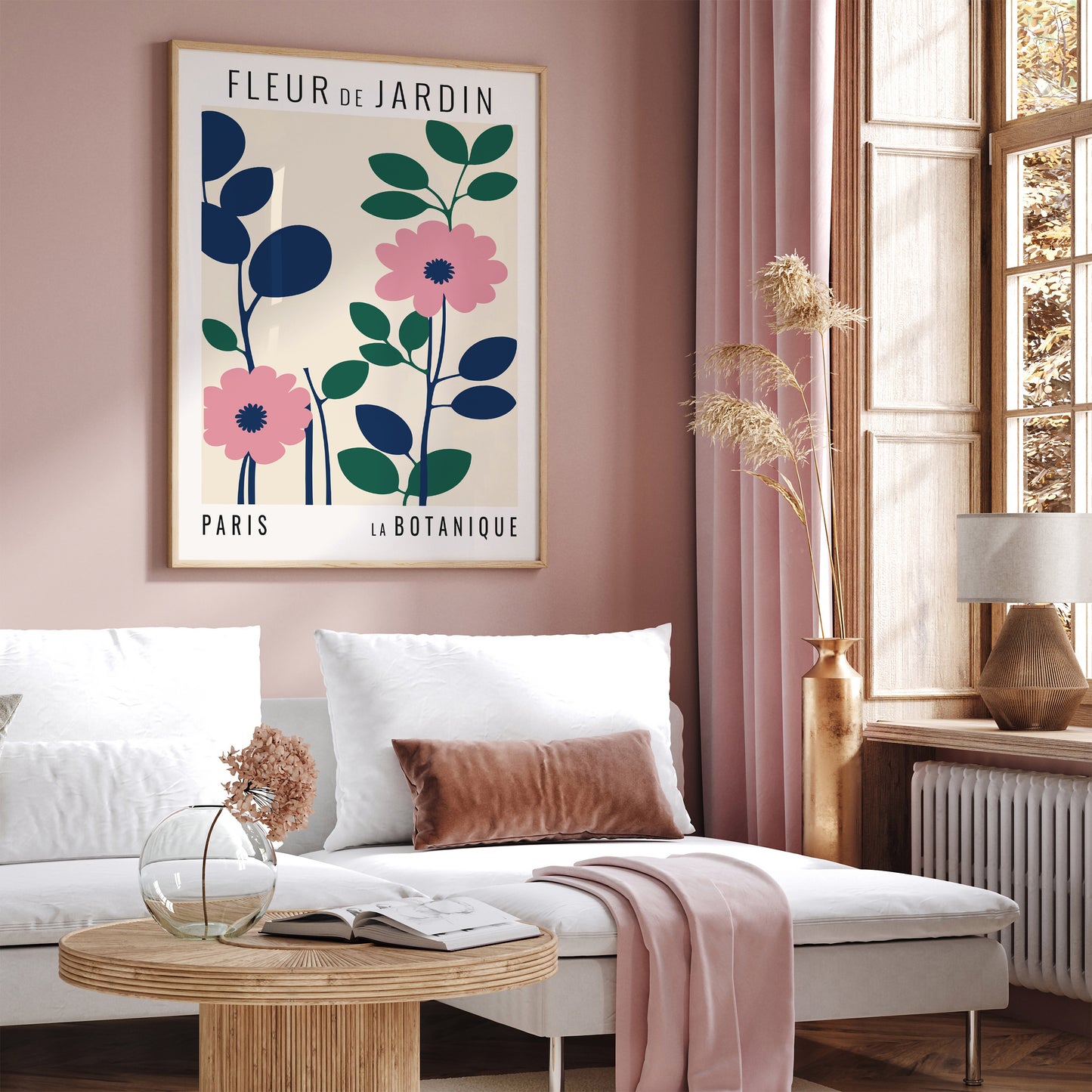 Modern French Market Flower Wall Art