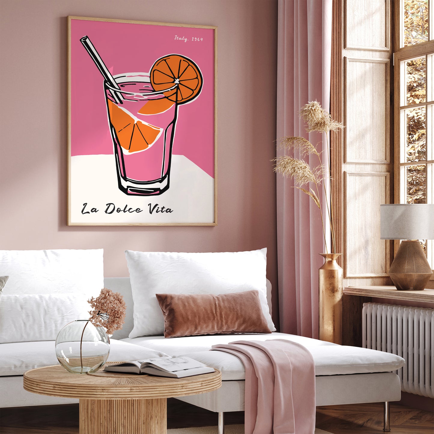 La Dolce Vita Pink Drink Poster