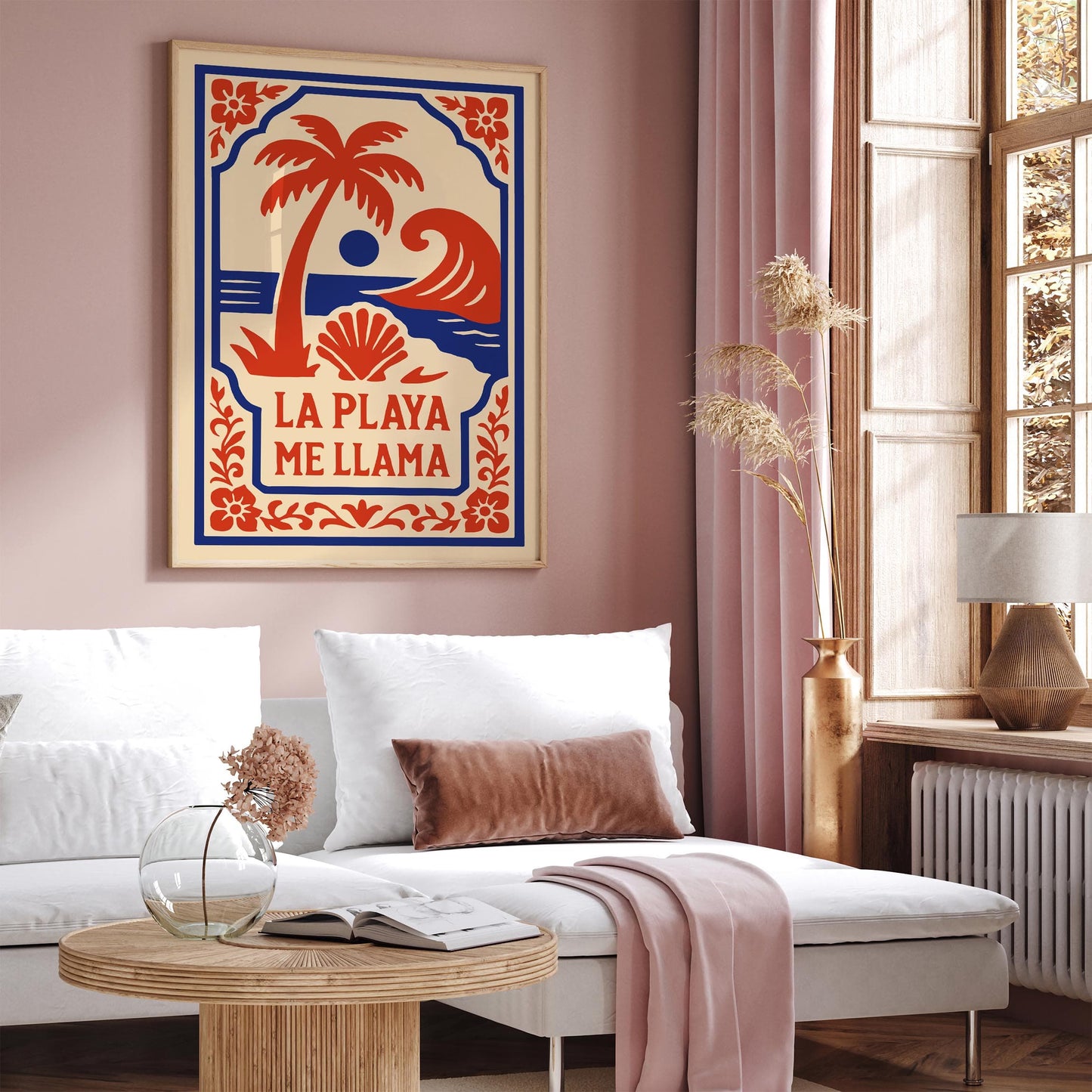 Mexican Beach Print - La Playa Me Llama Art