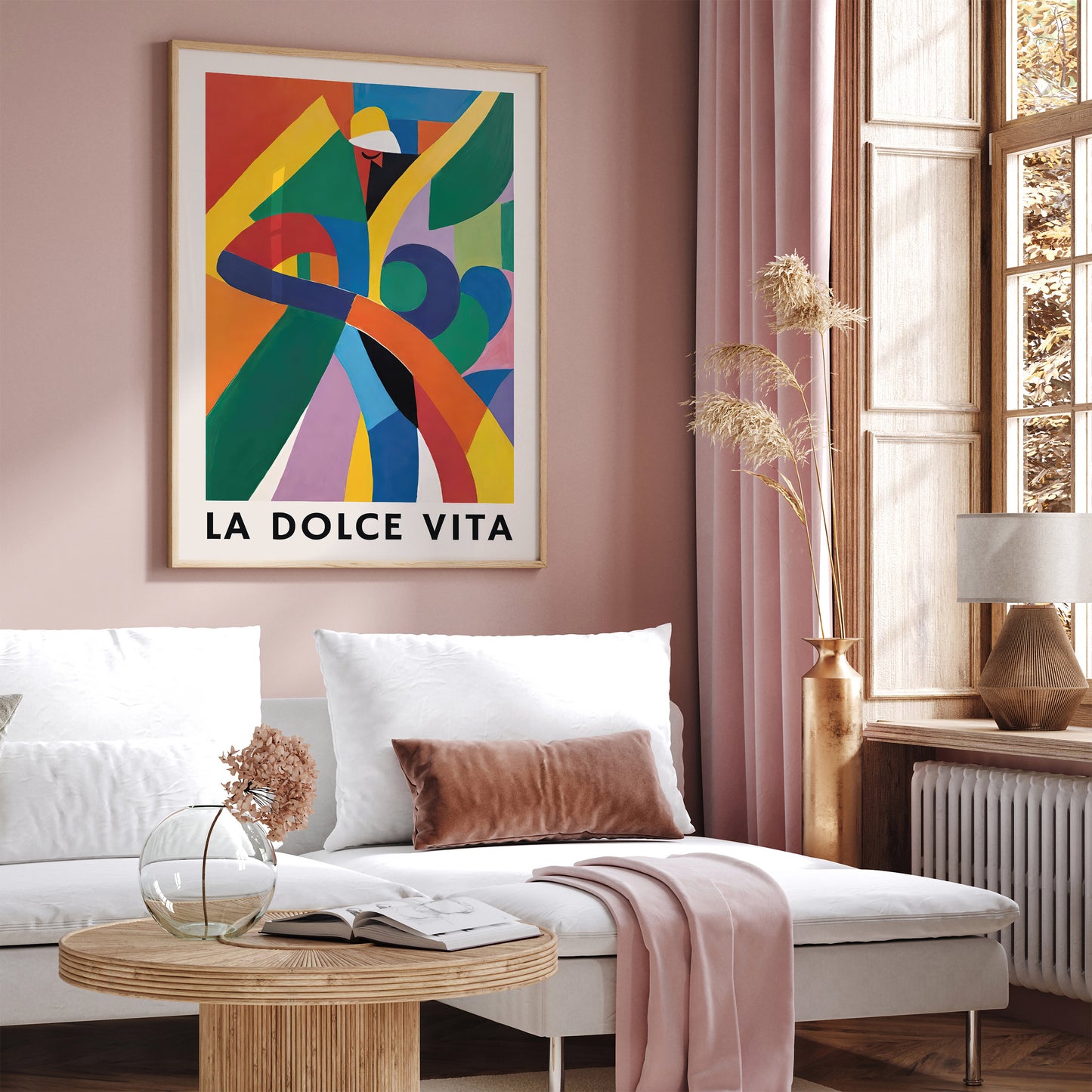 La Dolce Vita Colorful Italian Poster 2024