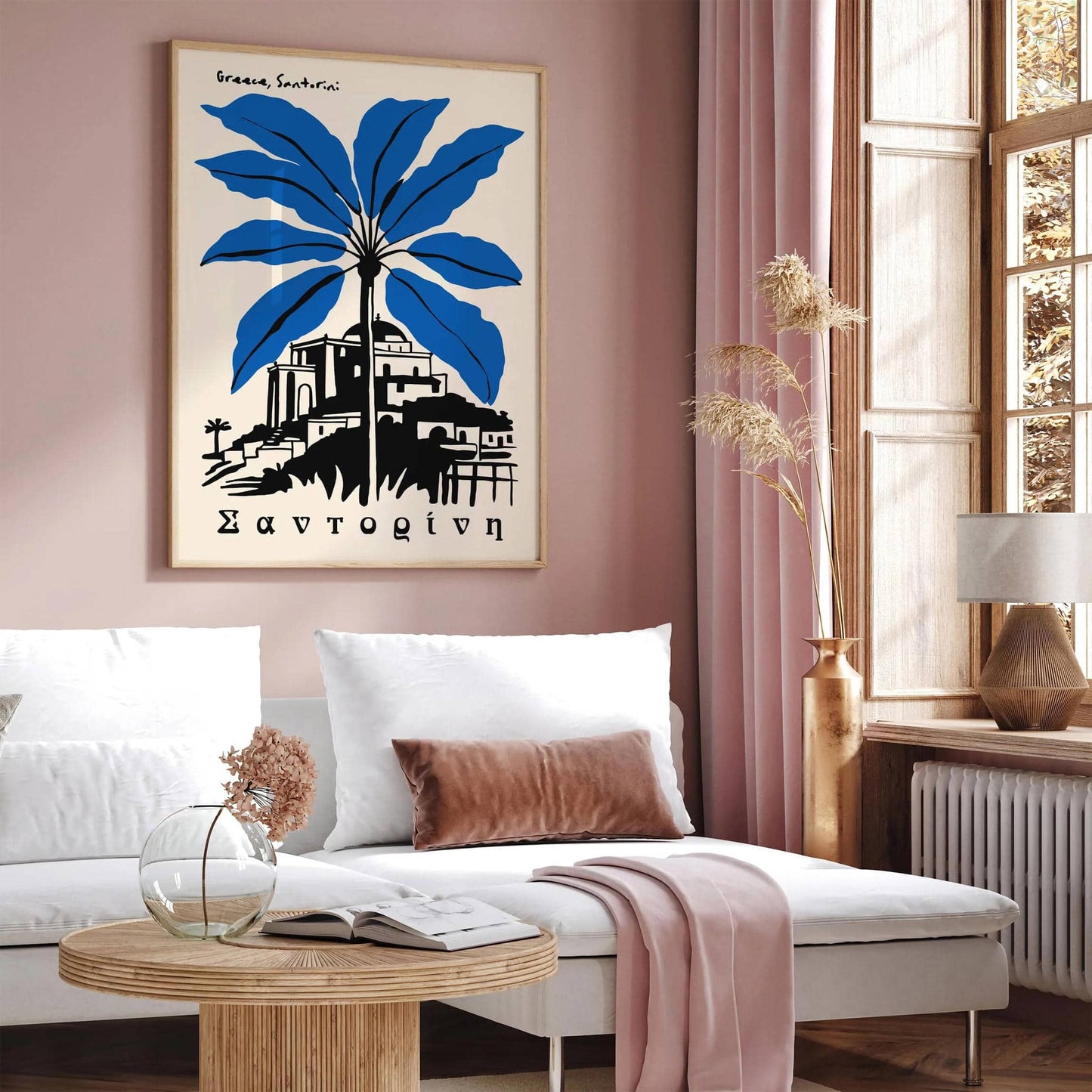 Greece Santorini Travel Poster
